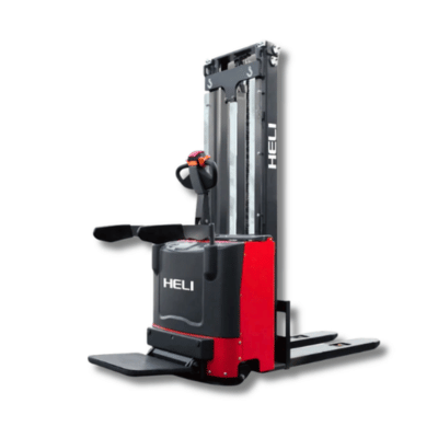 ขายรถ Electric Stacker | รถยกสูงไฟฟ้า | สแตร๊กเกอร์ไฟฟ้า มีแพลตฟอร์มยืนขับ Heli handlift111.com